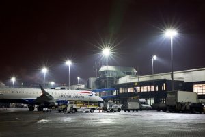 High-mast-outdoor-area-lighting-at-airports