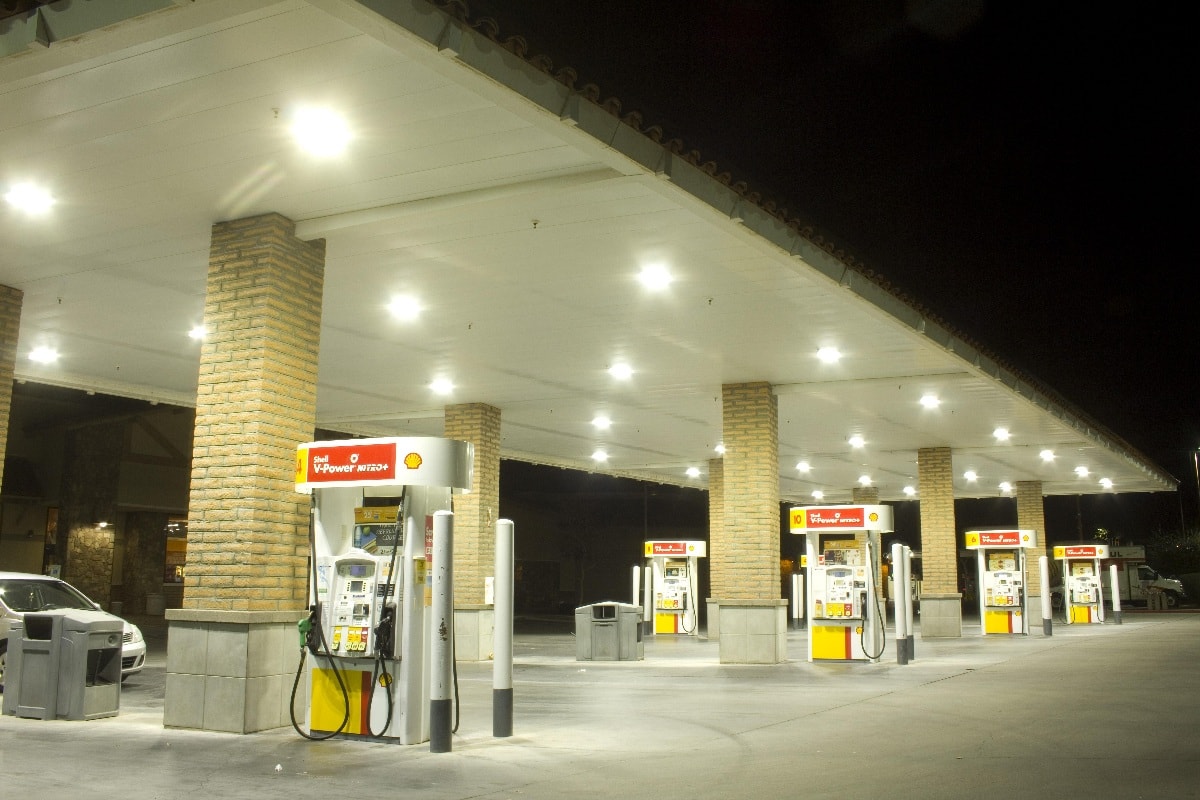 LED canopy lights for gas station