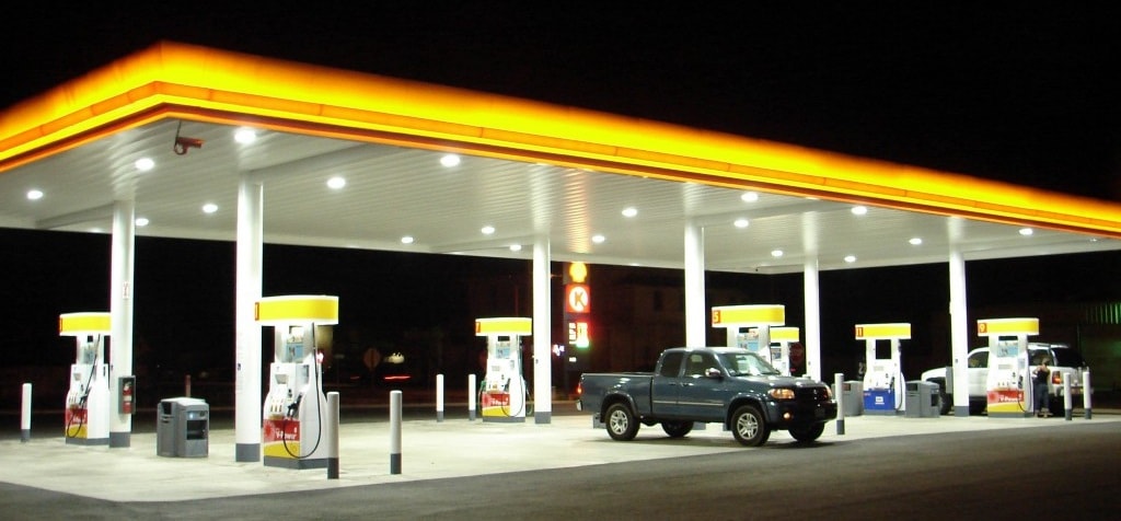 gas station lighting