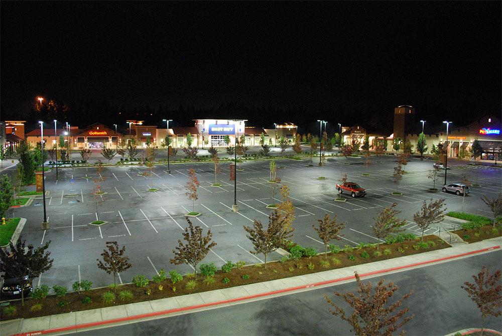 outdoot led parking lot lighting